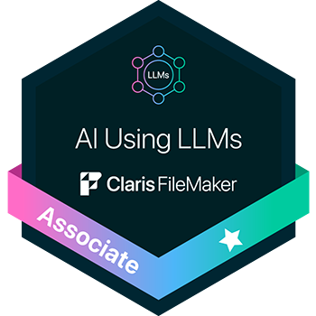 Certification badge for AI Using LLMs Associate